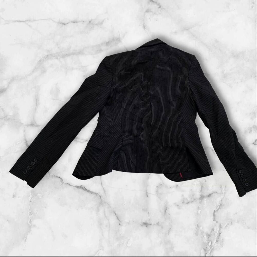 Express Black Stripe Blazer Size 2 - Picture 4 of 4